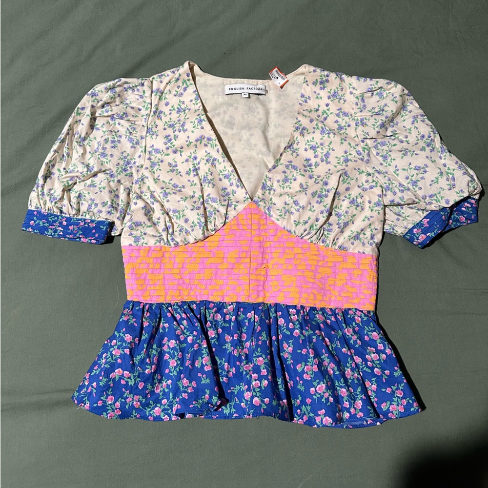 English Factory Puff Sleeve Top